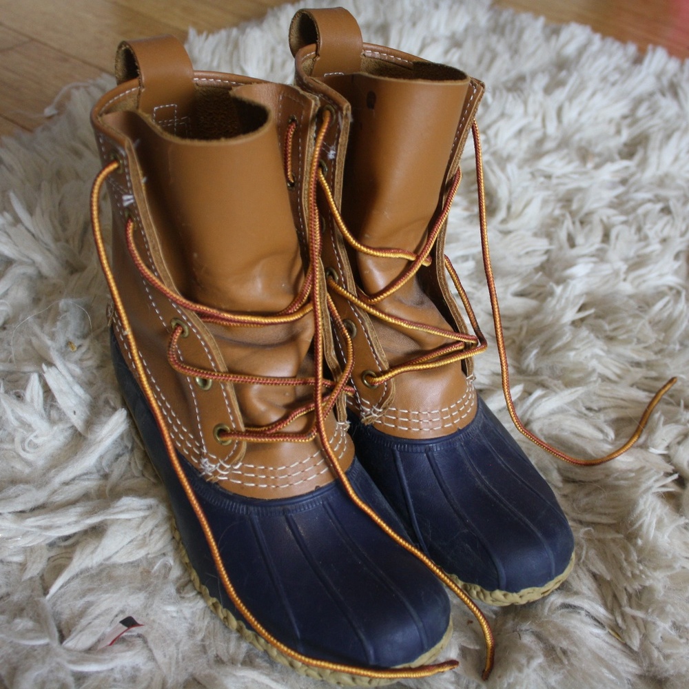 LL Bean Boots Women Size 6 Navy